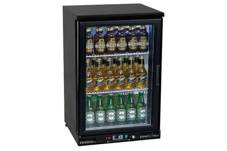 Réfrigérateur bar Virtus Group Réfrigérateur Bar Avec 1 Porte Battante En Verre, 110 Litres, +2°/+12°C - Virtus - R290 - 1Vitrée/battante 595x500x910mm