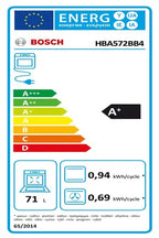 Four encastrable Bosch HBA572BB4