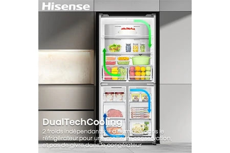 Réfrigérateur multi-portes Hisense Refrigerateur multi-portes RQ5P470SAFD