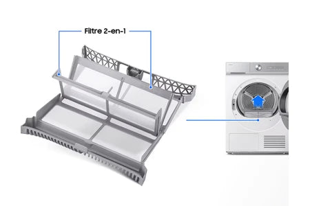 Sèche-linge pompe à chaleur Samsung DV90DG6845LK