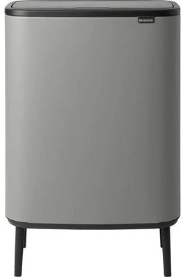 Poubelle Brabantia Poubelle Bo Touch bin Hi 2 x 30 litres gris