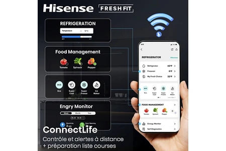Congélateur armoire Hisense FT5K310GSFD Freshfit